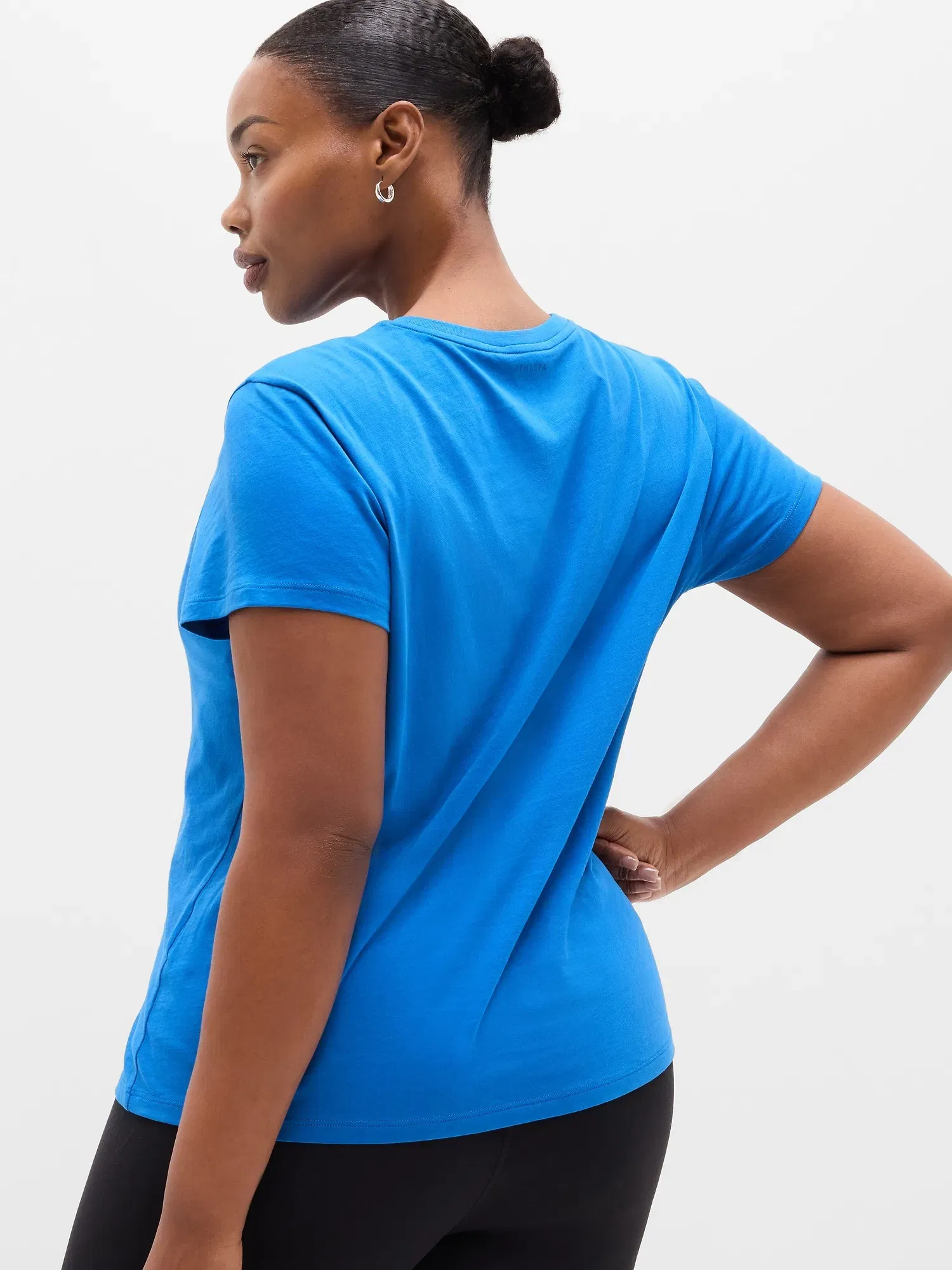 Athleta Favorite Cotton Classic T-Shirt - Blue (Breaker)