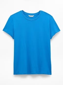 Athleta Favorite Cotton Classic T-Shirt - Blue (Breaker)