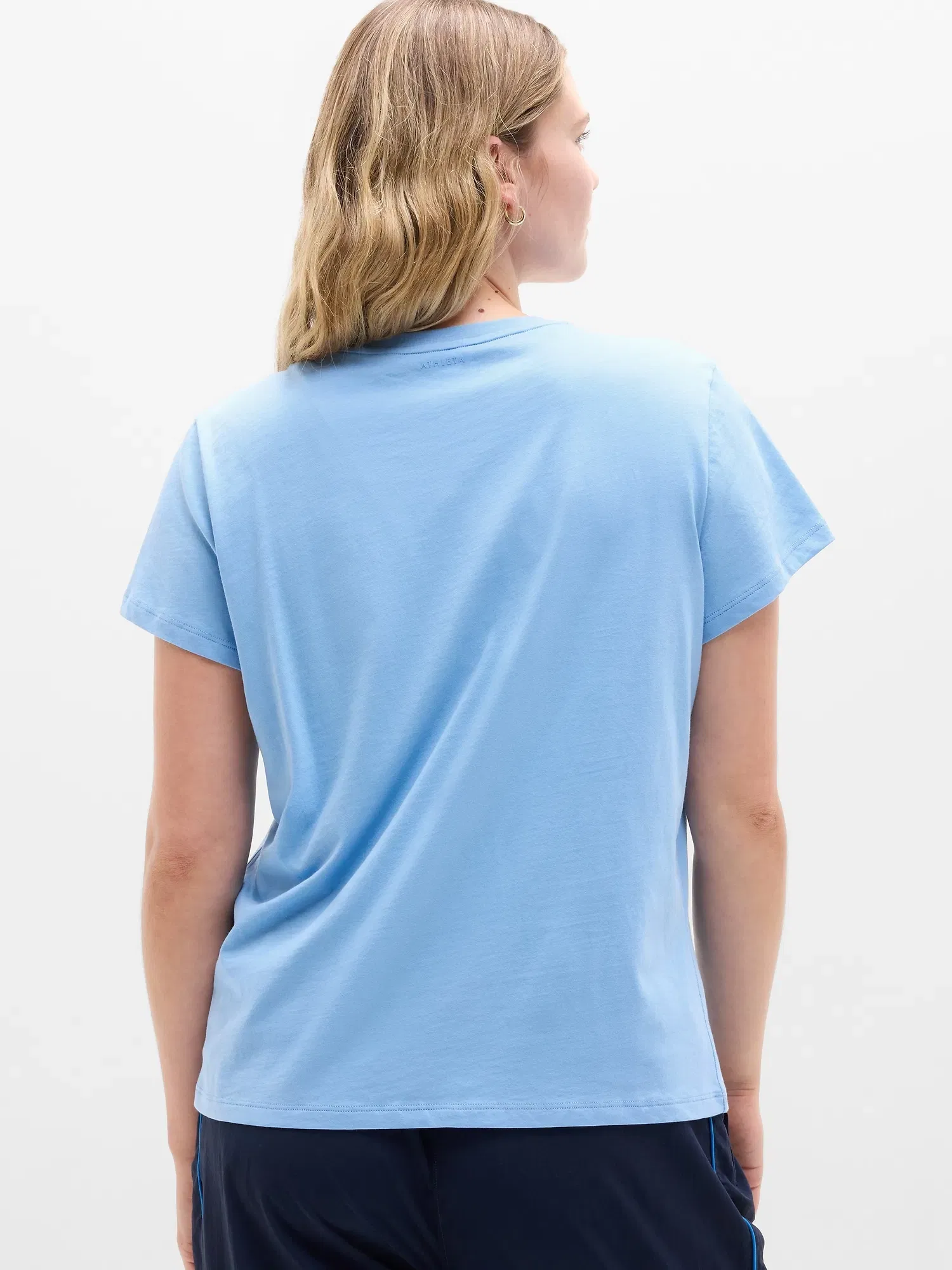 Athleta Favorite Cotton Classic T-Shirt - Blue (Breeze)