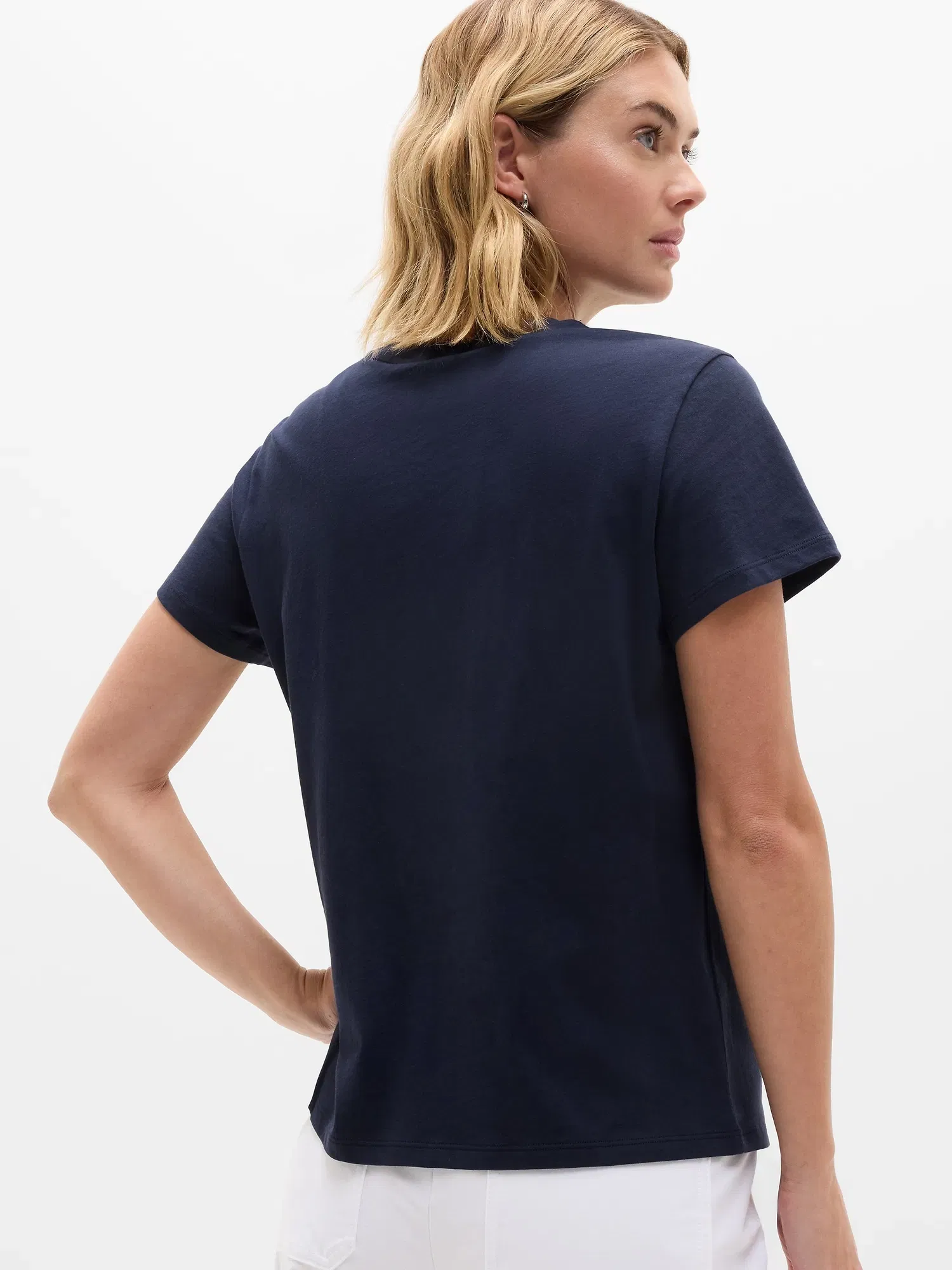 Athleta Favorite Cotton Classic T-Shirt - Blue (Navy)