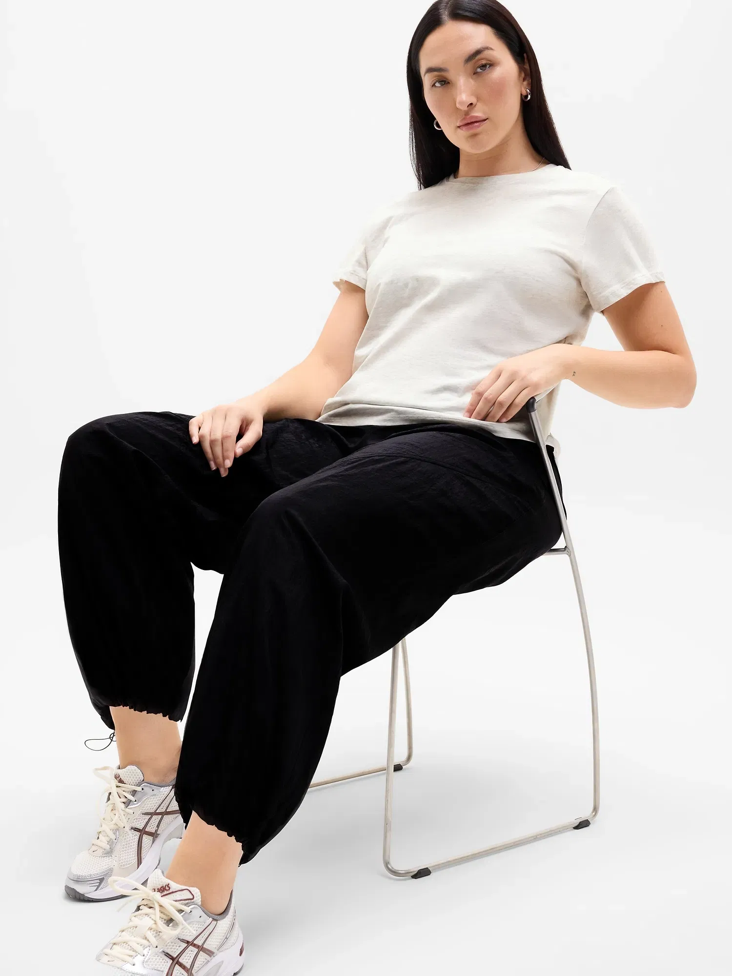Athleta Favorite Cotton Classic T-Shirt - Gray (Fog Grey Heather)