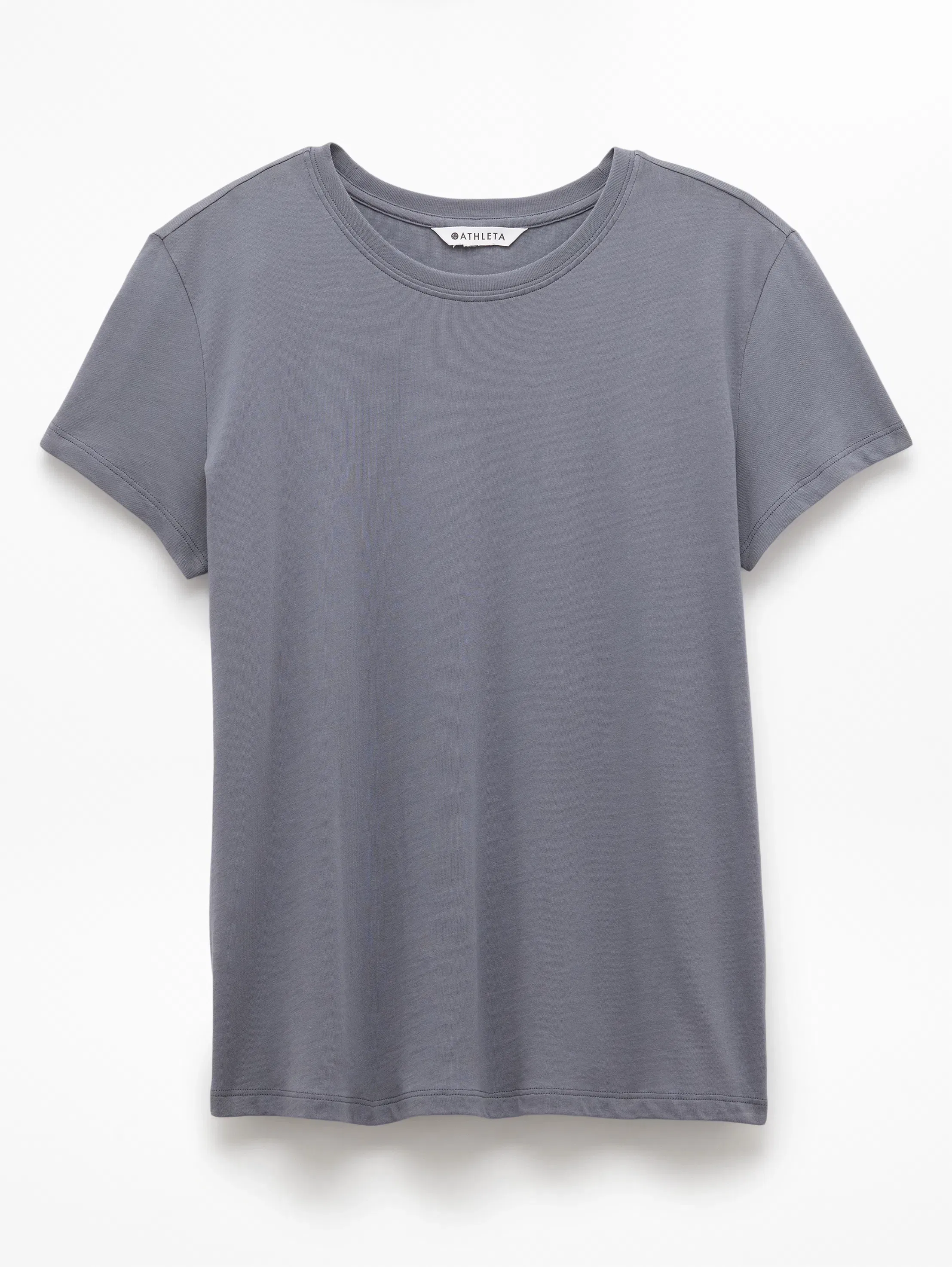 Athleta Favorite Cotton Classic T-Shirt - Gray (Slate)