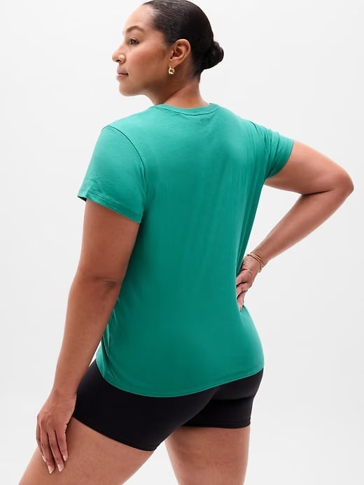 Athleta Favorite Cotton Classic T-Shirt - Green (Alpine)