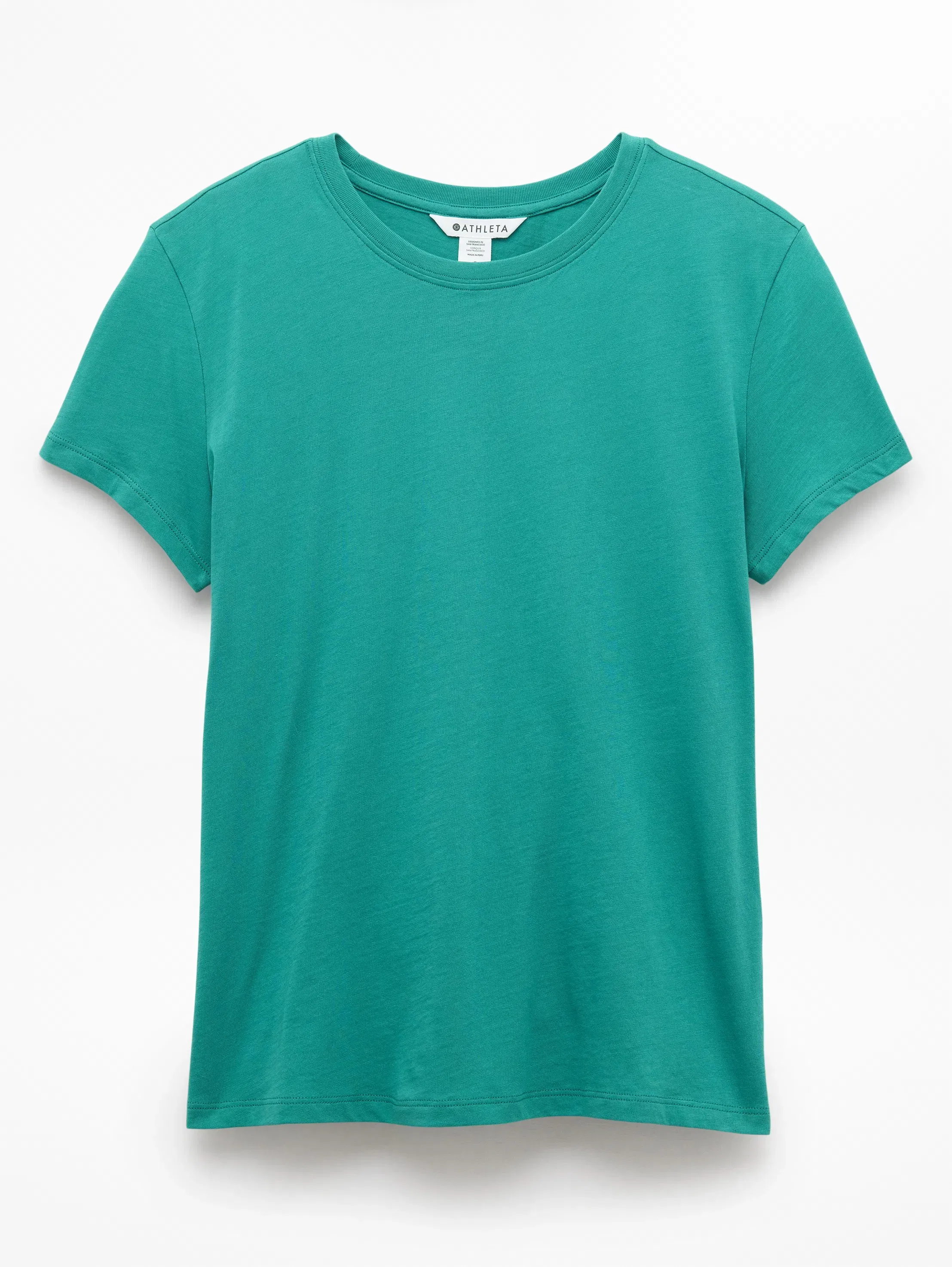 Athleta Favorite Cotton Classic T-Shirt - Green (Alpine)