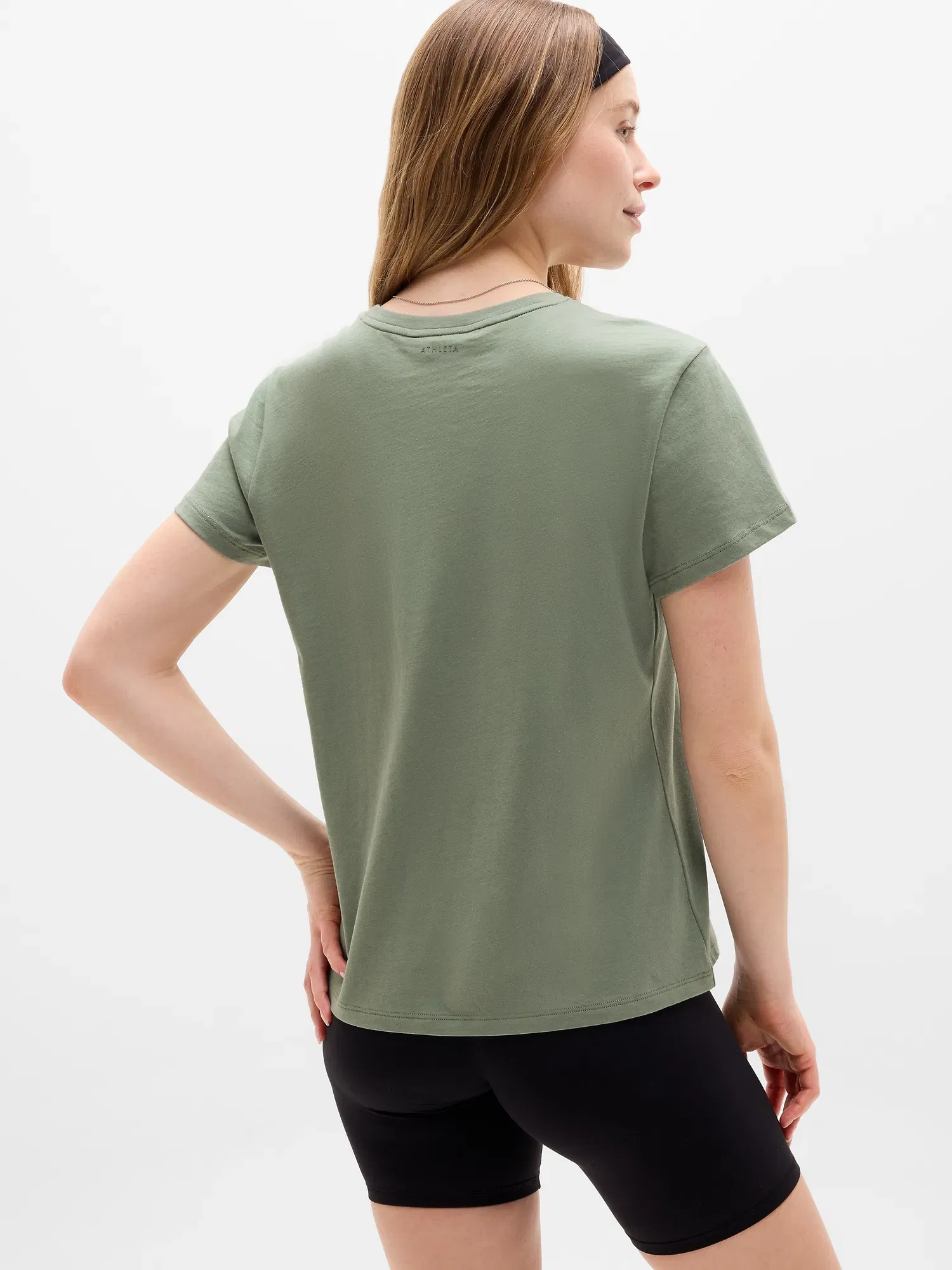 Athleta Favorite Cotton Classic T-Shirt - Green (Cacti)