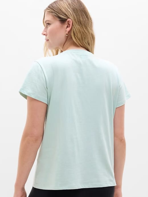 Athleta Favorite Cotton Classic T-Shirt - Green (Current)