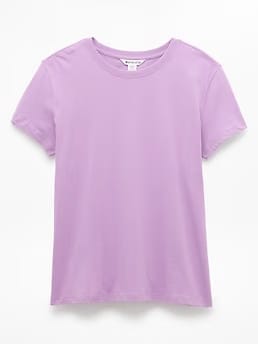 Athleta Favorite Cotton Classic T-Shirt - Purple (Wildflower)
