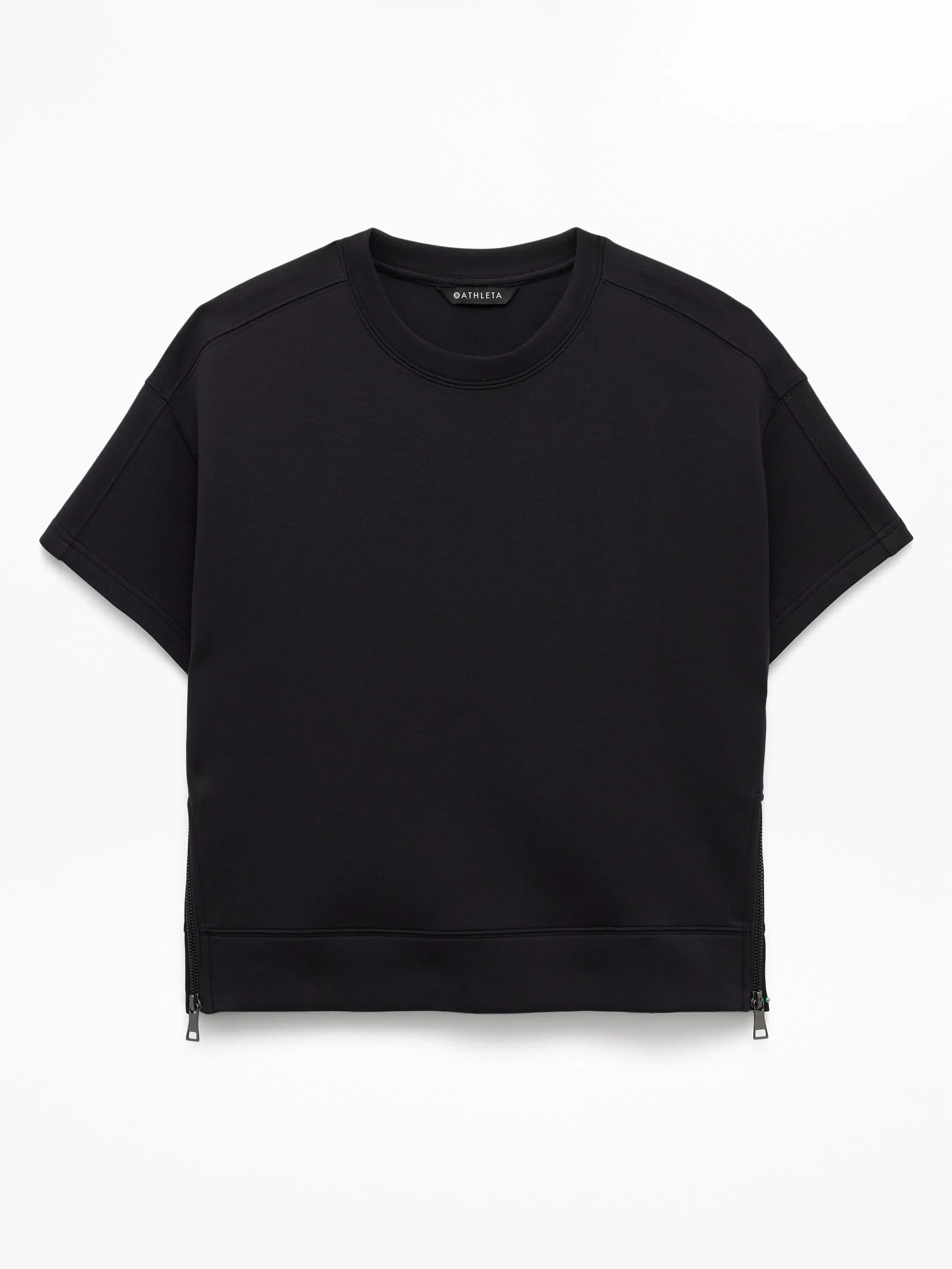 Athleta Form Knit Sweatshirt T-Shirt - Black (Black)