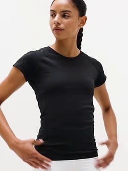 Athleta Momentum Flex T-Shirt - Black (Black)