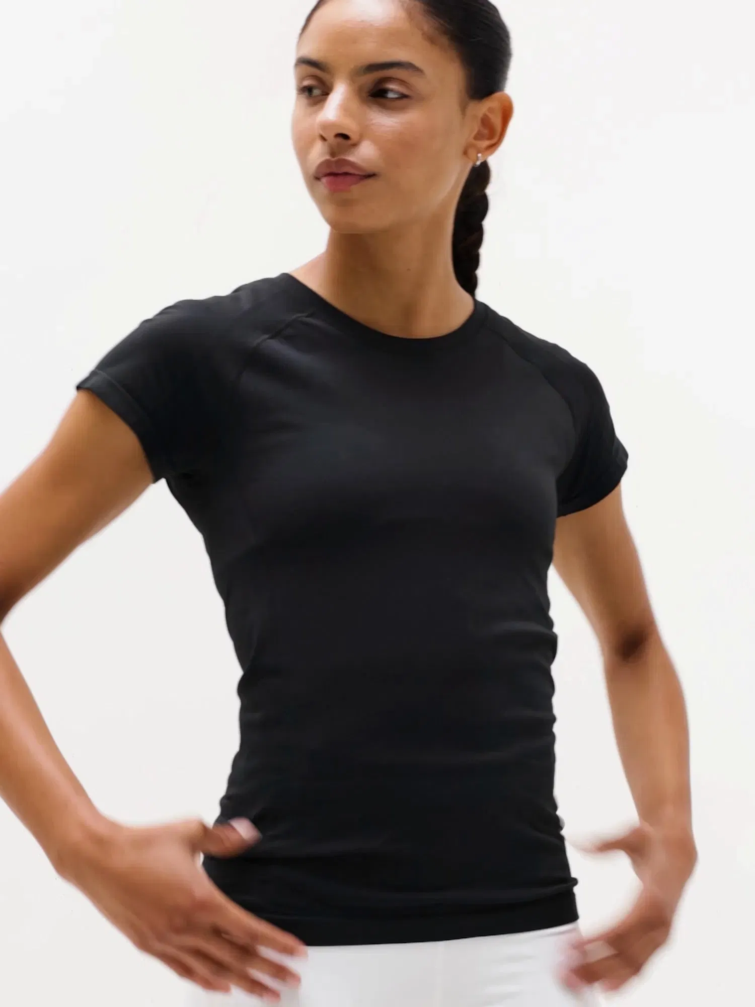 Athleta Momentum Flex T-Shirt - Black (Black)