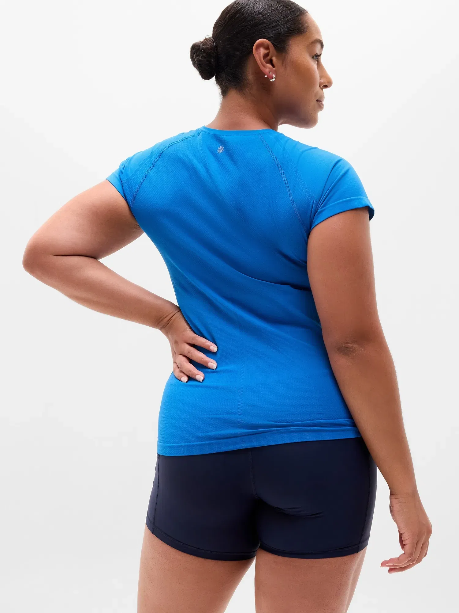 Athleta Momentum Flex T-Shirt - Blue (Breaker)