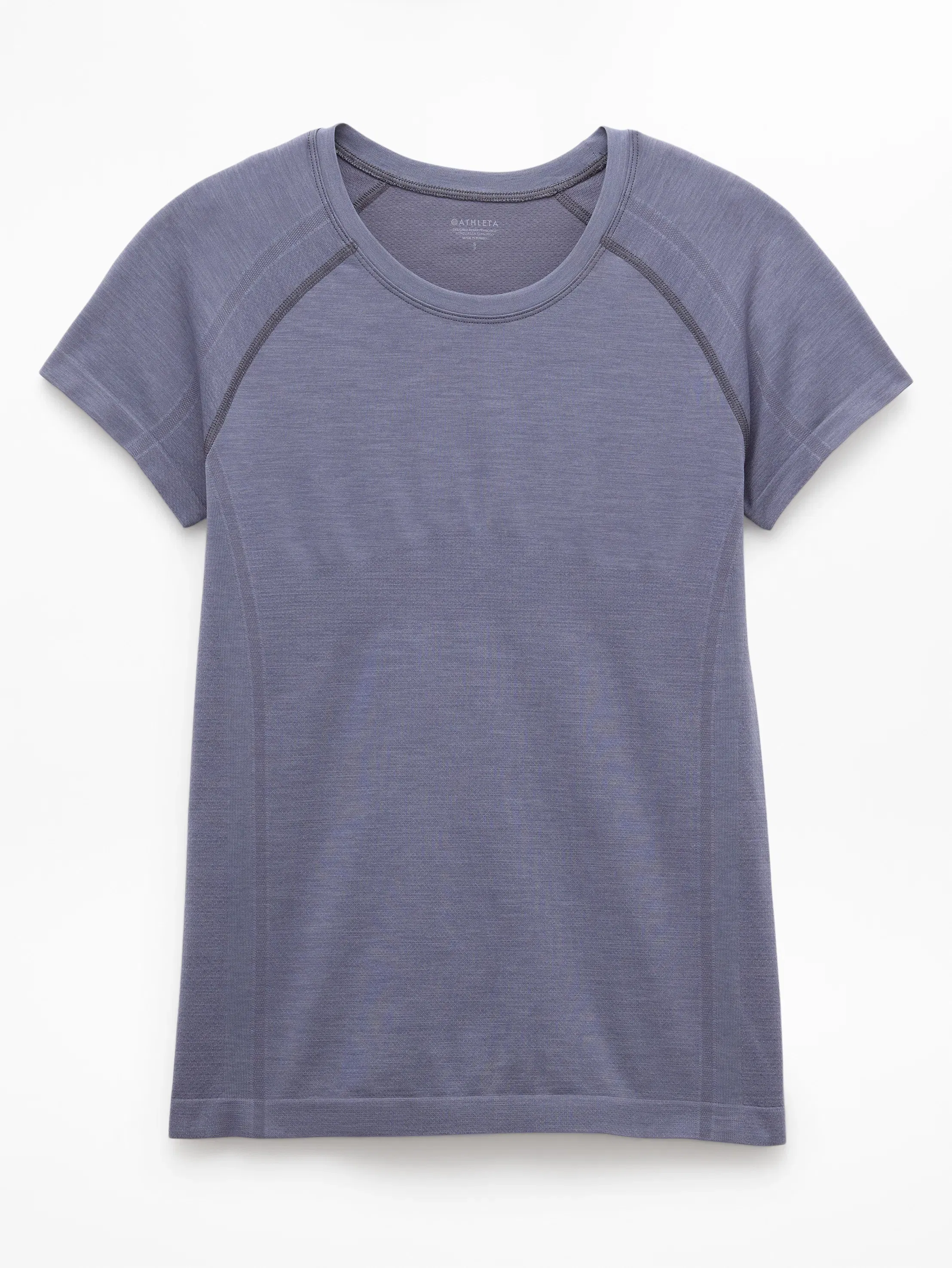 Athleta Momentum Flex T-Shirt - Gray (Slate Heather)