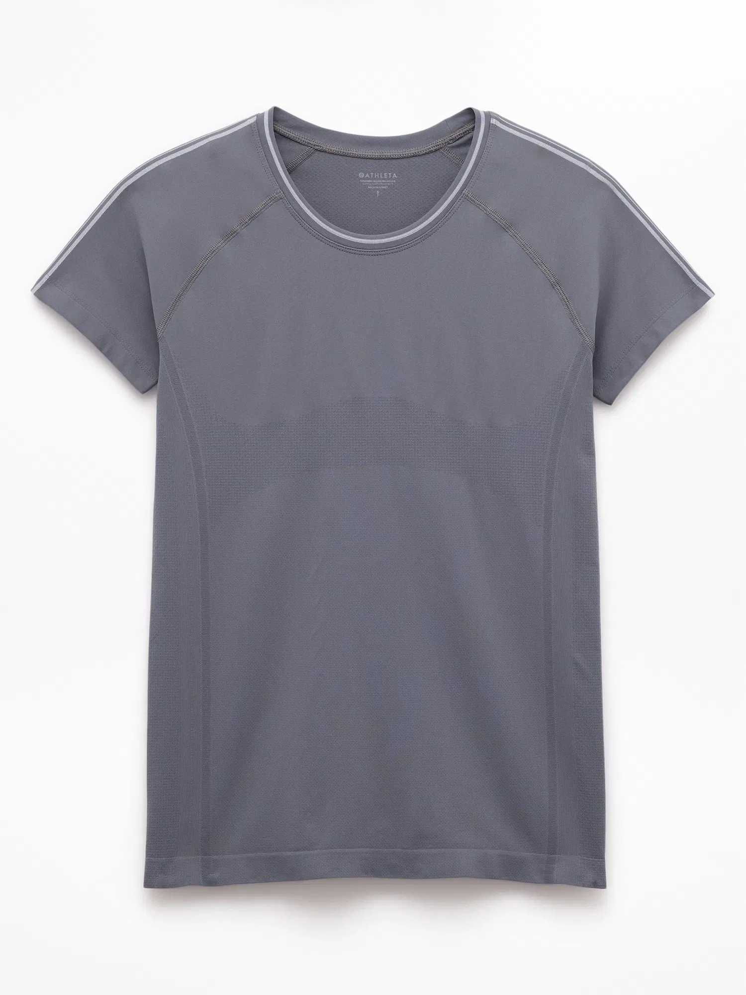 Athleta Momentum Flex T-Shirt - Gray (Slate/Dove)