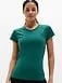 Athleta Momentum Flex T-Shirt - Green (Alpine Mini Stripe)