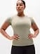 Athleta Momentum Flex T-Shirt - Green (Willow Heather)
