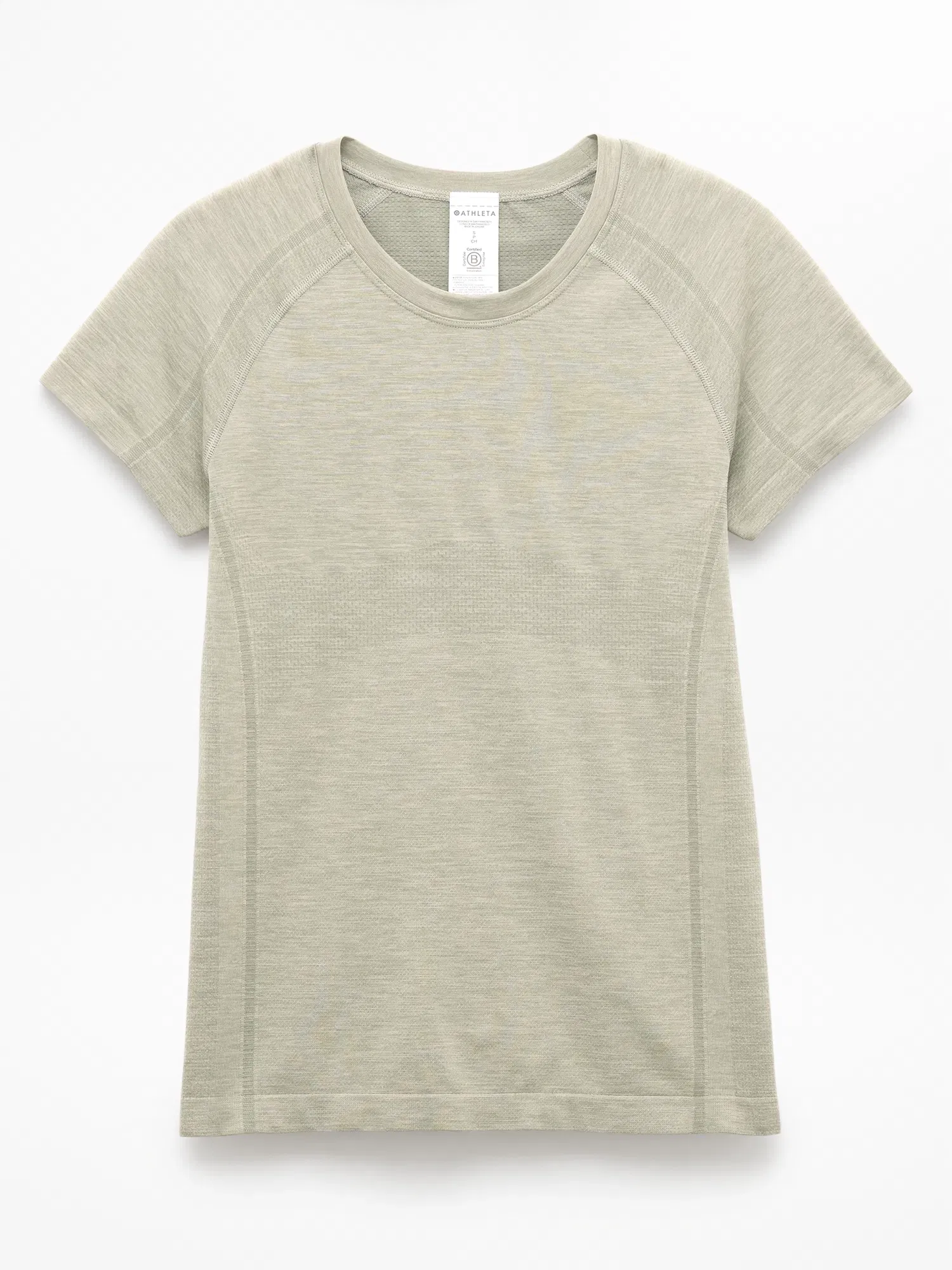 Athleta Momentum Flex T-Shirt - Green (Willow Heather)