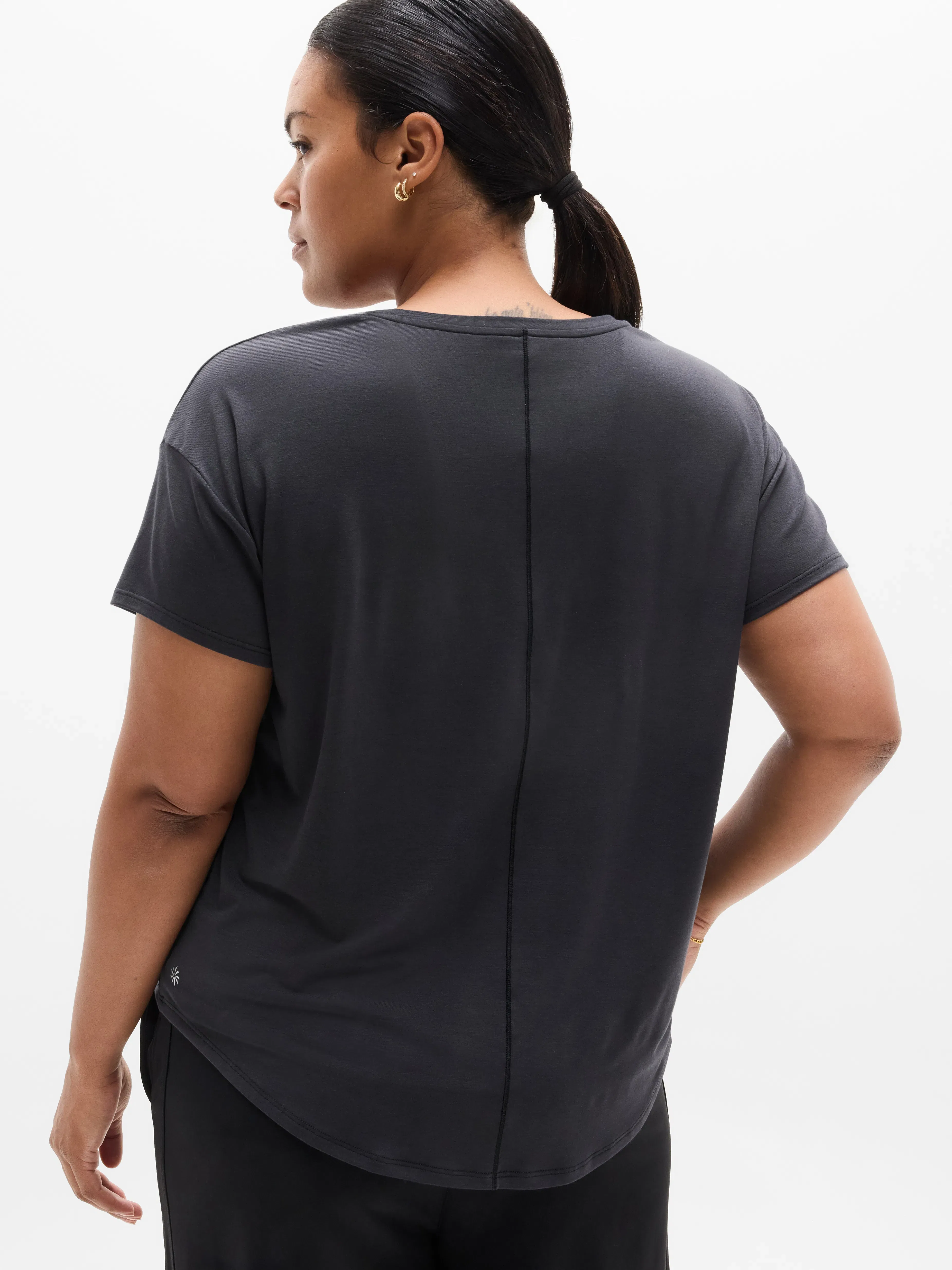 Athleta Move With Ease T-Shirt - Black (Black)
