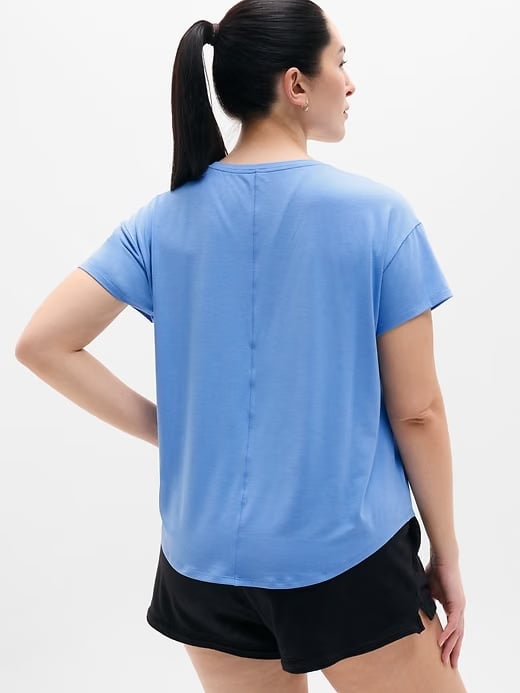 Athleta Move With Ease T-Shirt - Blue (Waterfall)