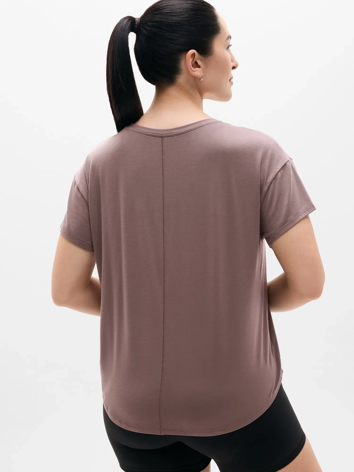 Athleta Move With Ease T-Shirt - Brown (Driftwood)