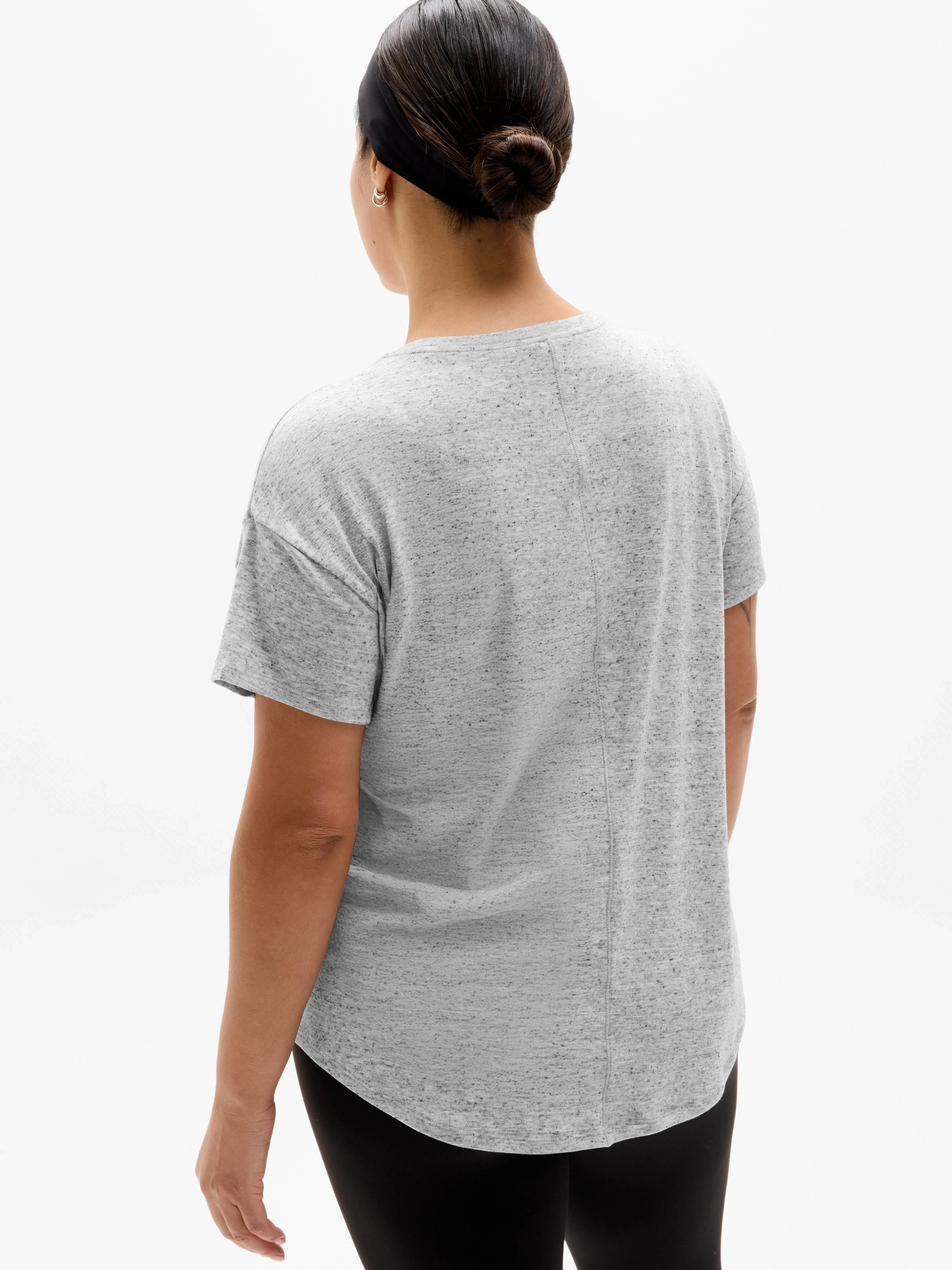 Athleta Move With Ease T-Shirt - Gray (Grey Heather)