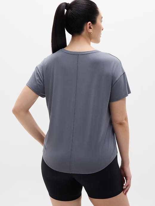 Athleta Move With Ease T-Shirt - Gray (Slate)