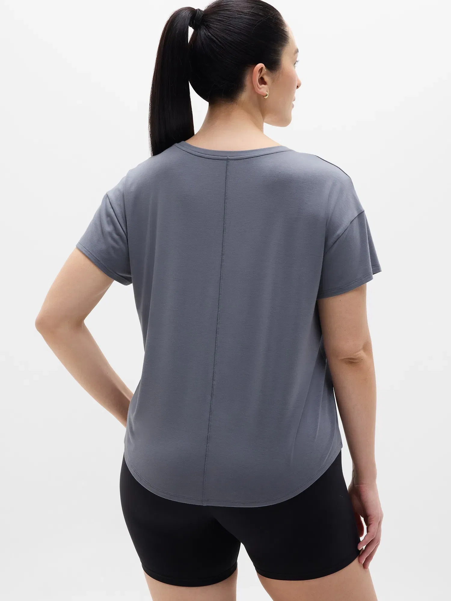 Athleta Move With Ease T-Shirt - Gray (Slate)