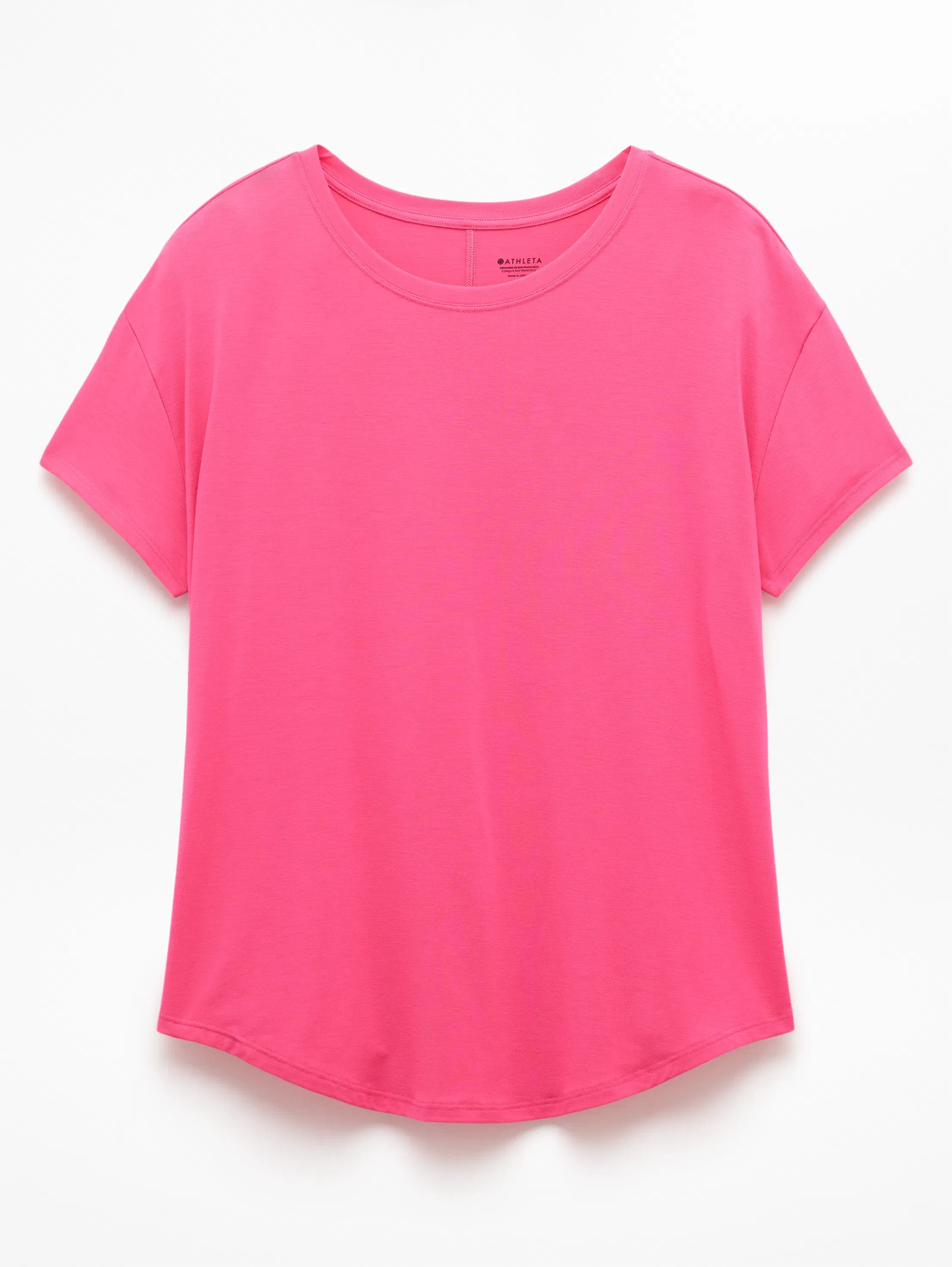 Athleta Move With Ease T-Shirt - Pink (Cerise)