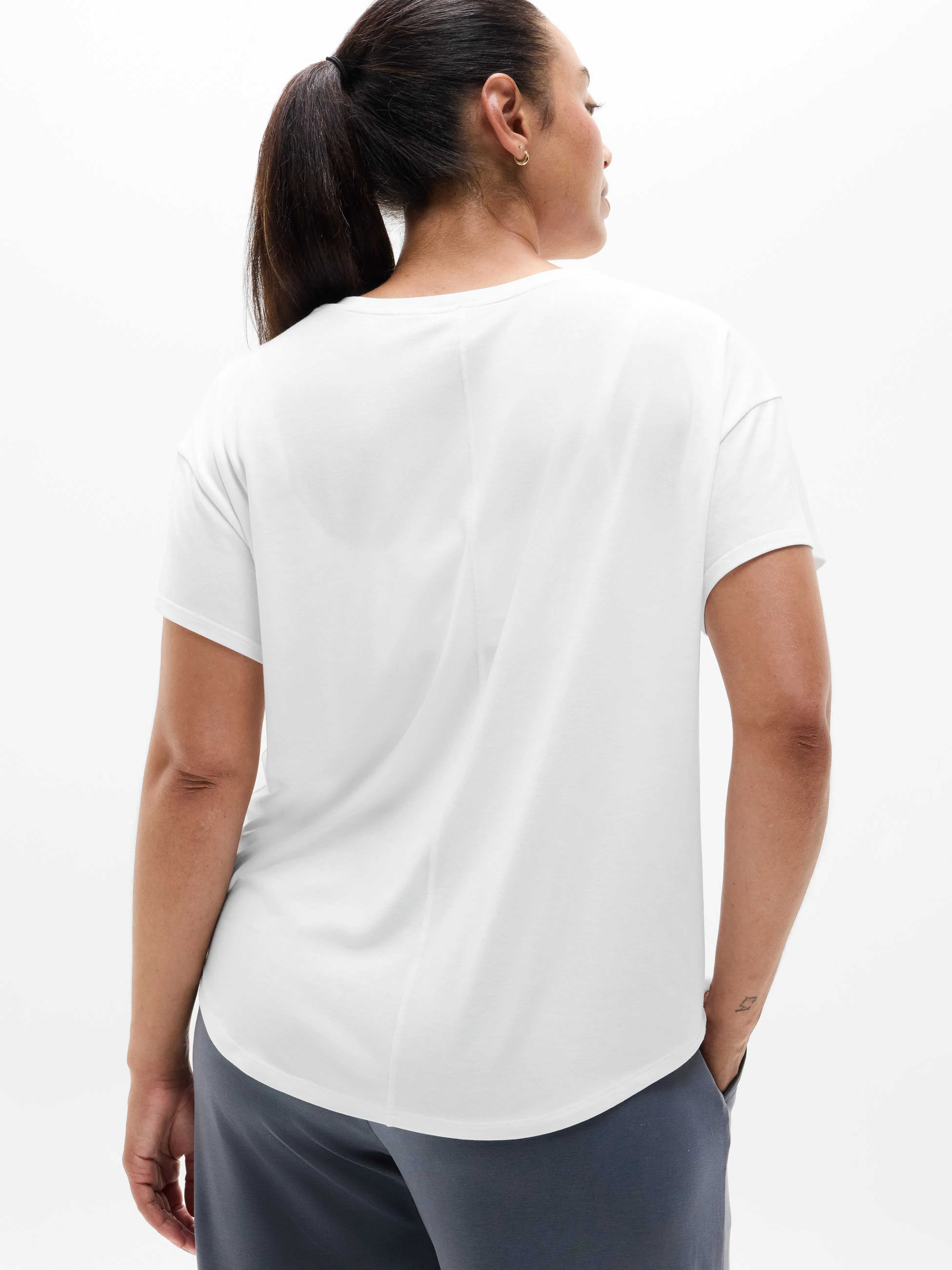 Athleta Move With Ease T-Shirt - White (Bright White)