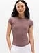 Athleta Perfect Rib T-Shirt - Brown (Driftwood)