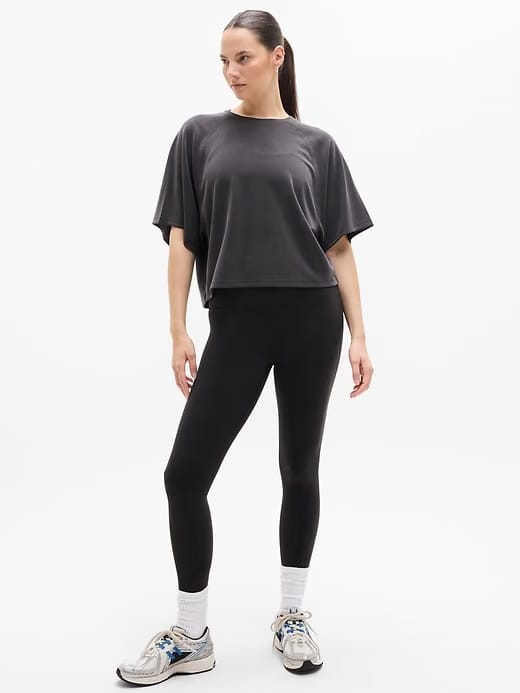 Athleta Seasoft T-Shirt - Black (Black)