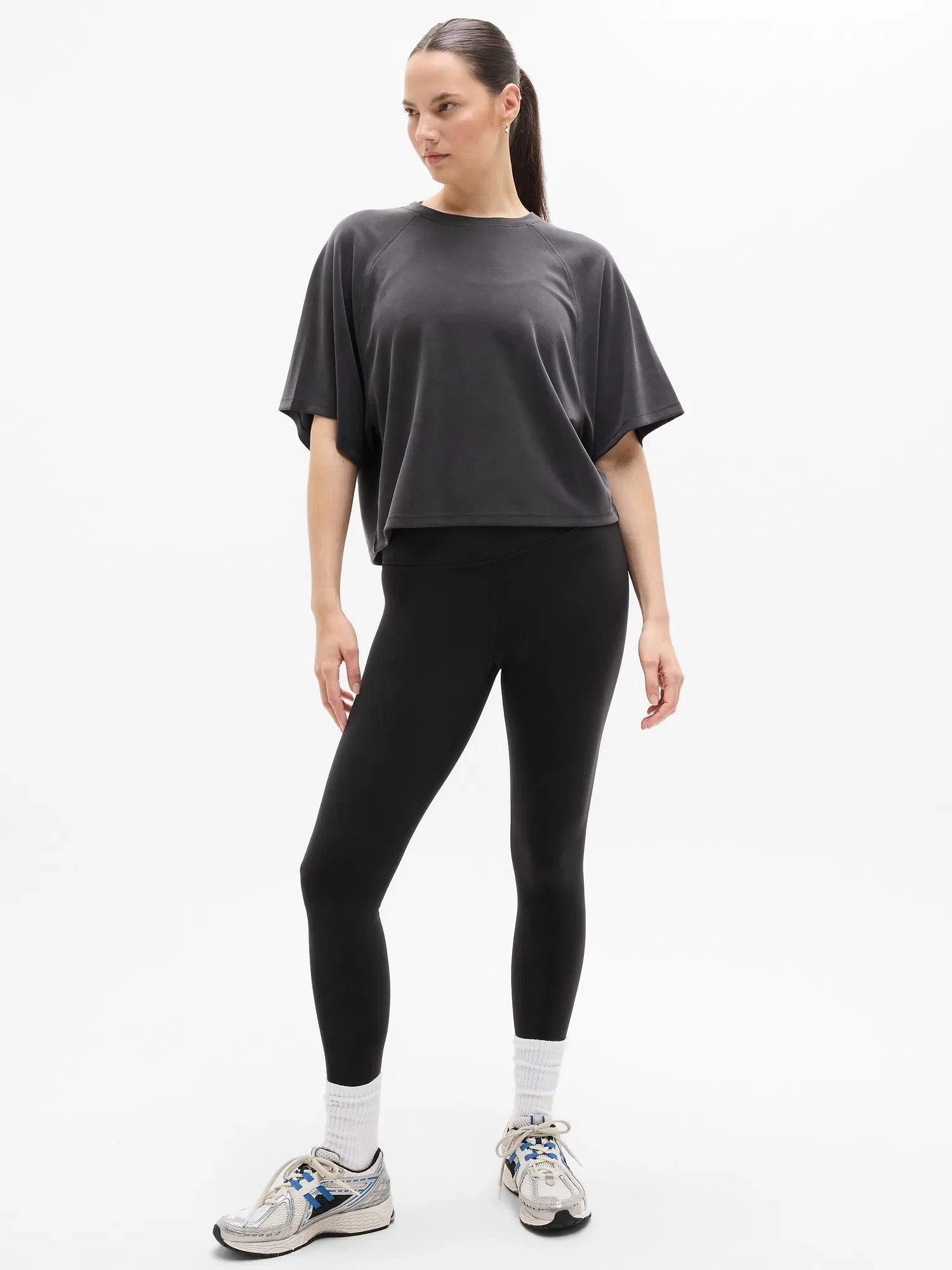 Athleta Seasoft T-Shirt - Black (Black)