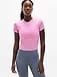 Athleta Signature Rib Crop T-Shirt - Pink (Waterlily)
