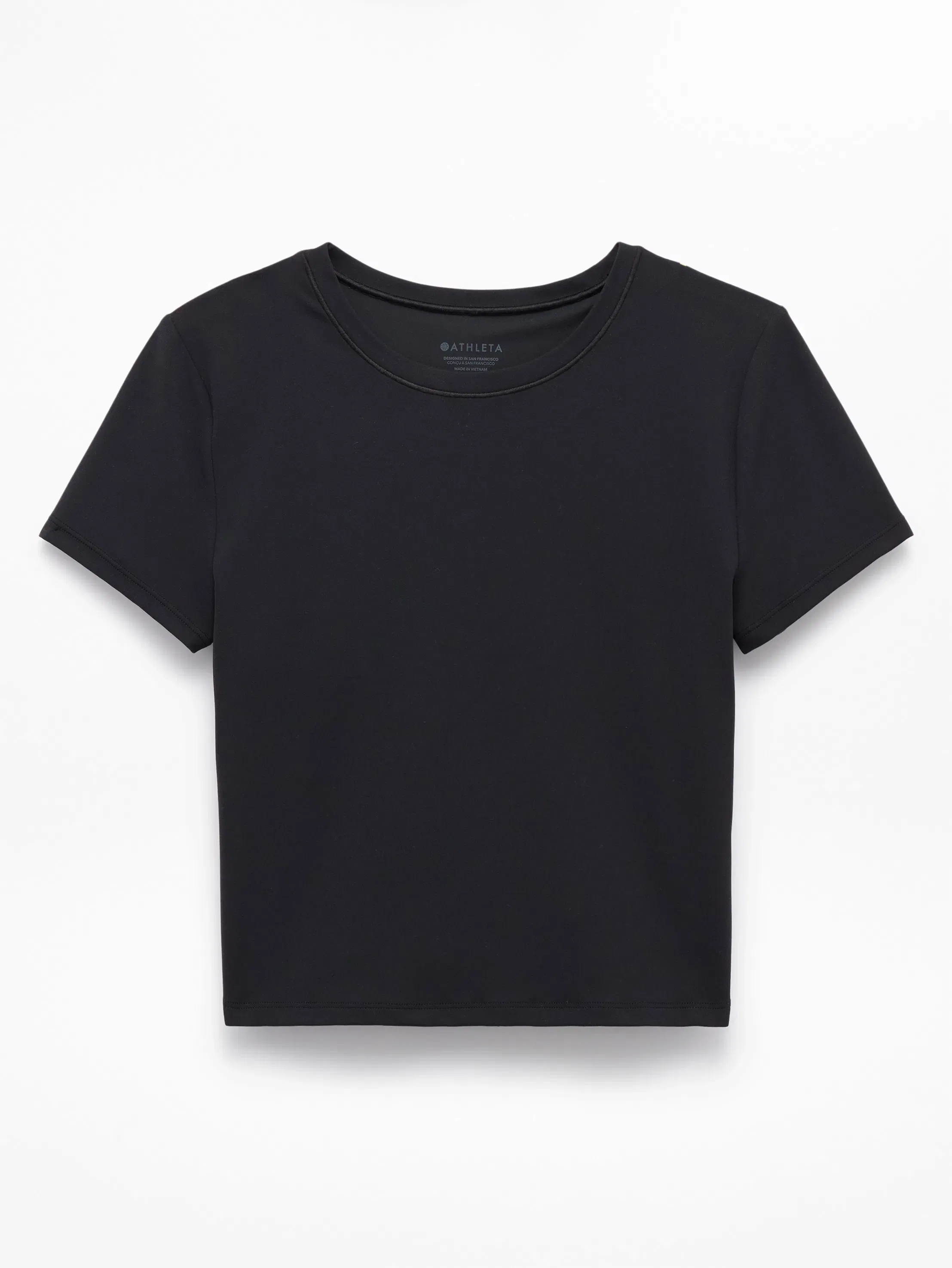 Athleta Transcend Open Back T-Shirt - Black (Black)