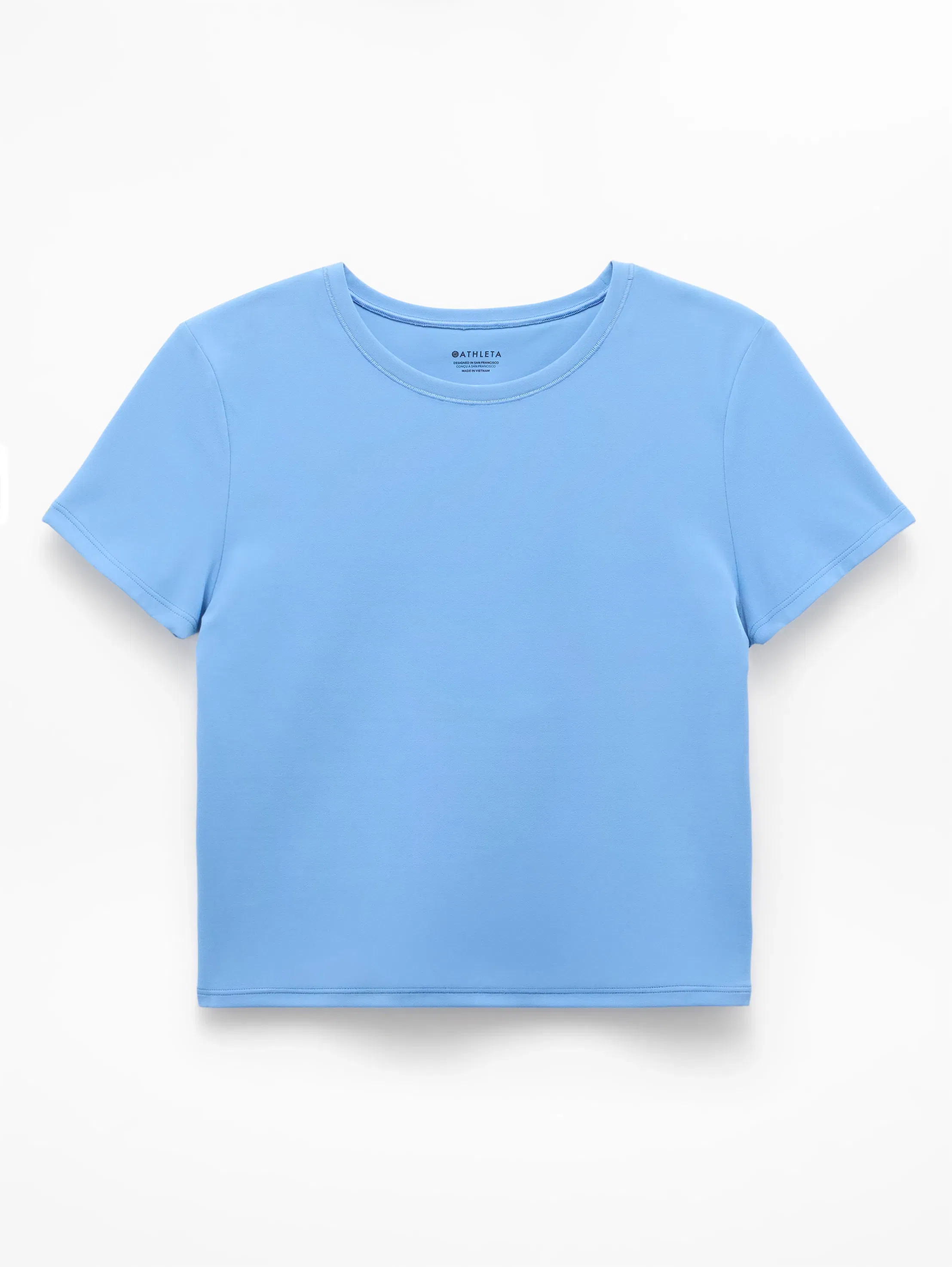 Athleta Transcend Open Back T-Shirt - Blue (Waterfall)