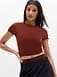 Athleta Transcend Open Back T-Shirt - Orange (Cinnamon)