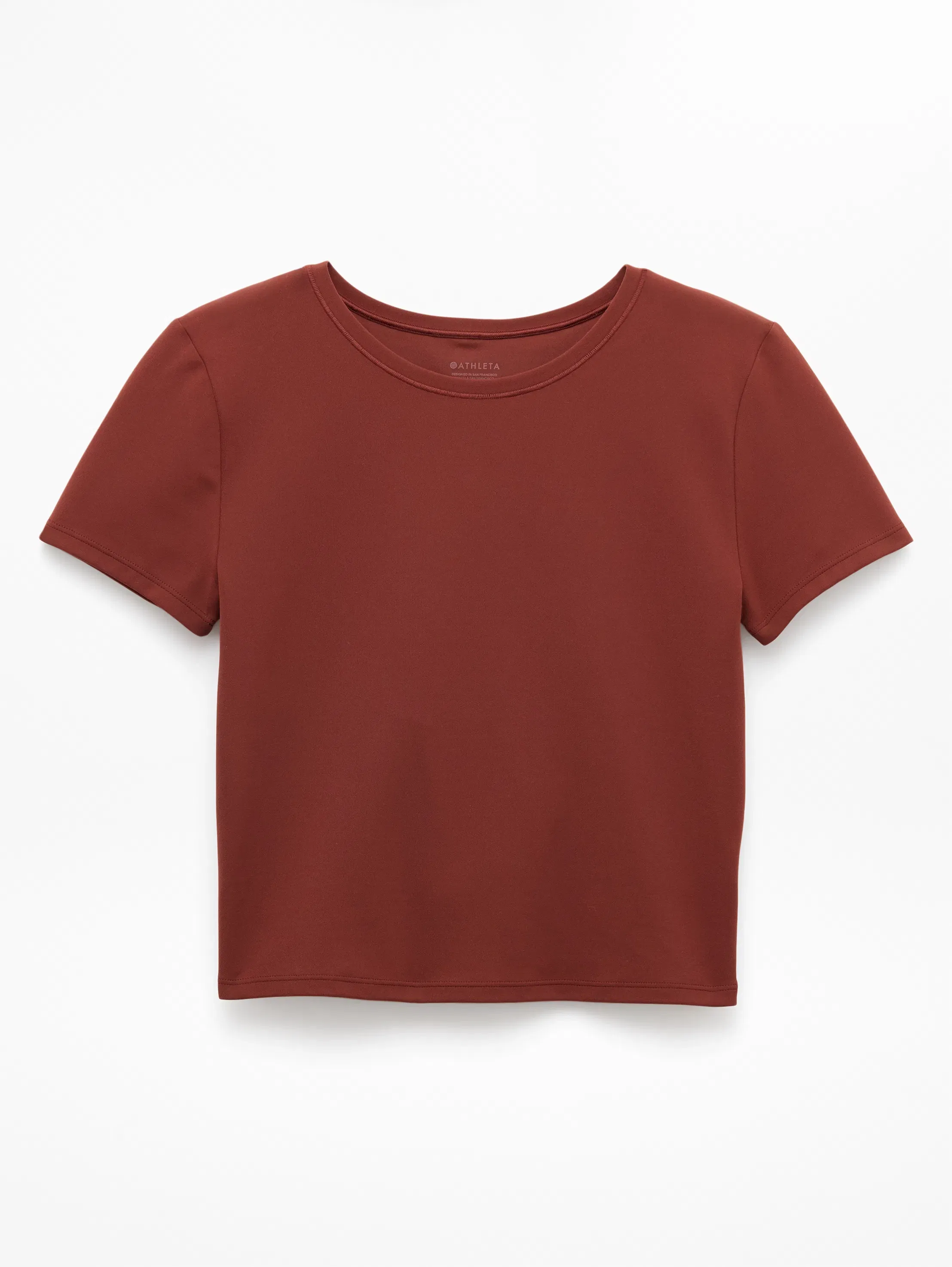 Athleta Transcend Open Back T-Shirt - Orange (Cinnamon)