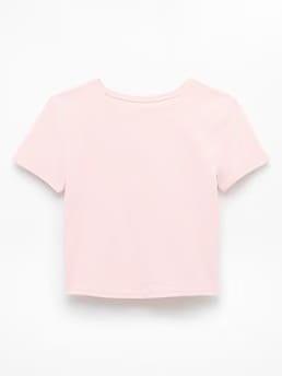 Athleta Transcend Open Back T-Shirt - Pink (Pink Sand)
