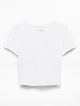 Athleta Transcend Open Back T-Shirt - White (Bright White)