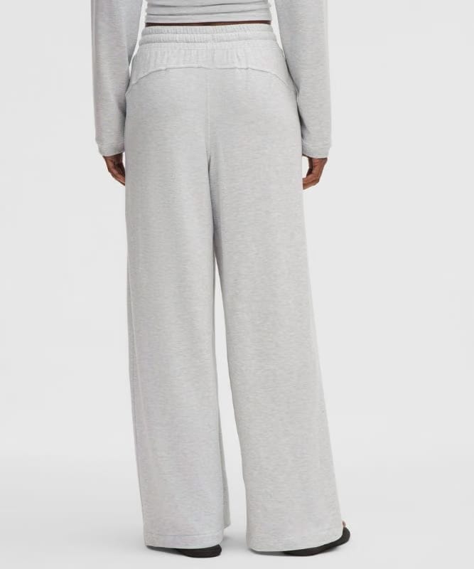 lululemon BeCalm High-Rise Pleated Extra-Wide Leg Pant - Heathered Core Ultra Light Grey