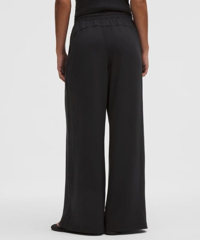 lululemon BeCalm High-Rise Pleated Extra-Wide Leg Pant *Updated Fabric - Black