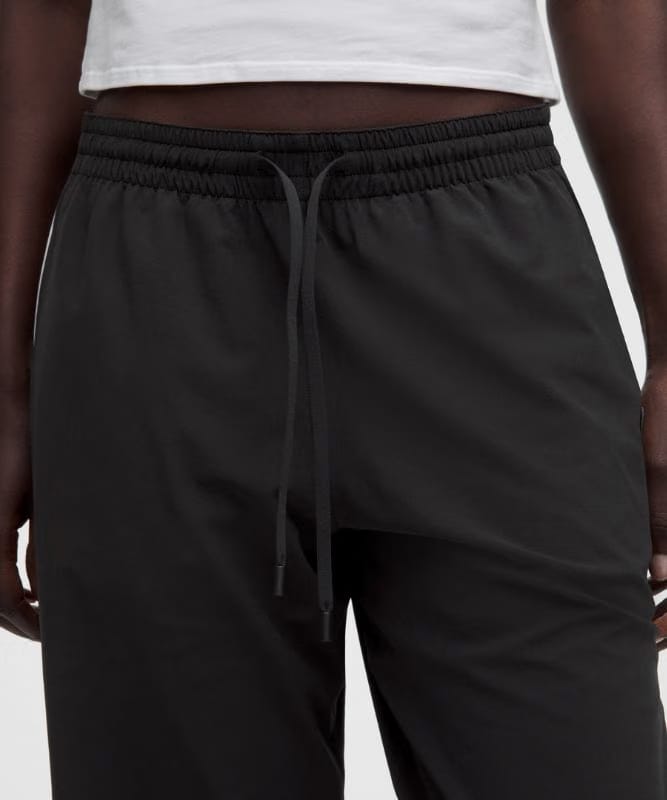 lululemon Court Rival Wide-Leg Track Pant Regular *Stitched Logo - Black/White
