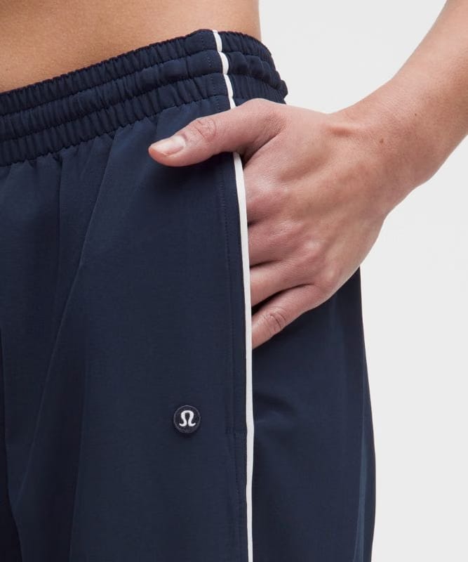 lululemon Court Rival Wide-Leg Track Pants *Asia Fit - Club Blue/White