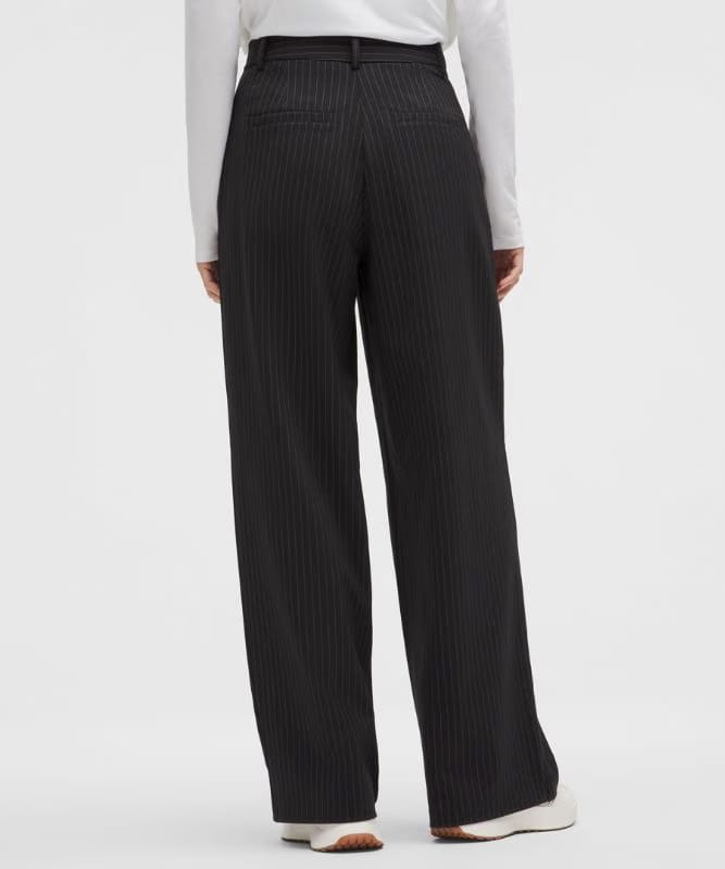 lululemon Daydrift High-Rise Wide-Leg Trouser *Regular - Black/Light Ivory