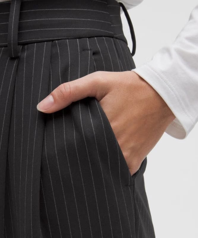 lululemon Daydrift High-Rise Wide-Leg Trouser *Regular - Black/Light Ivory
