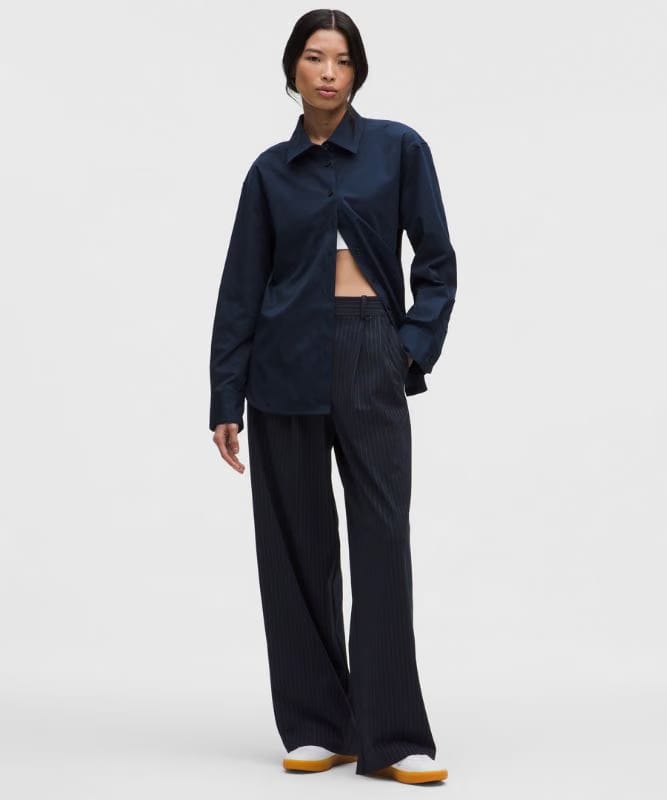 lululemon Daydrift High-Rise Wide-Leg Trouser *Regular - Classic Navy/Light Ivory