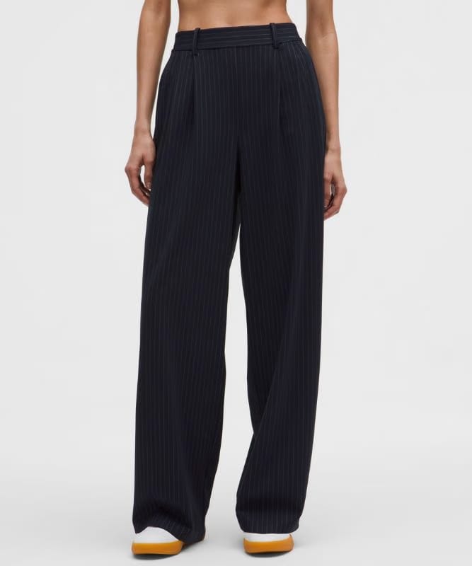 lululemon Daydrift High-Rise Wide-Leg Trouser *Regular - Classic Navy/Light Ivory