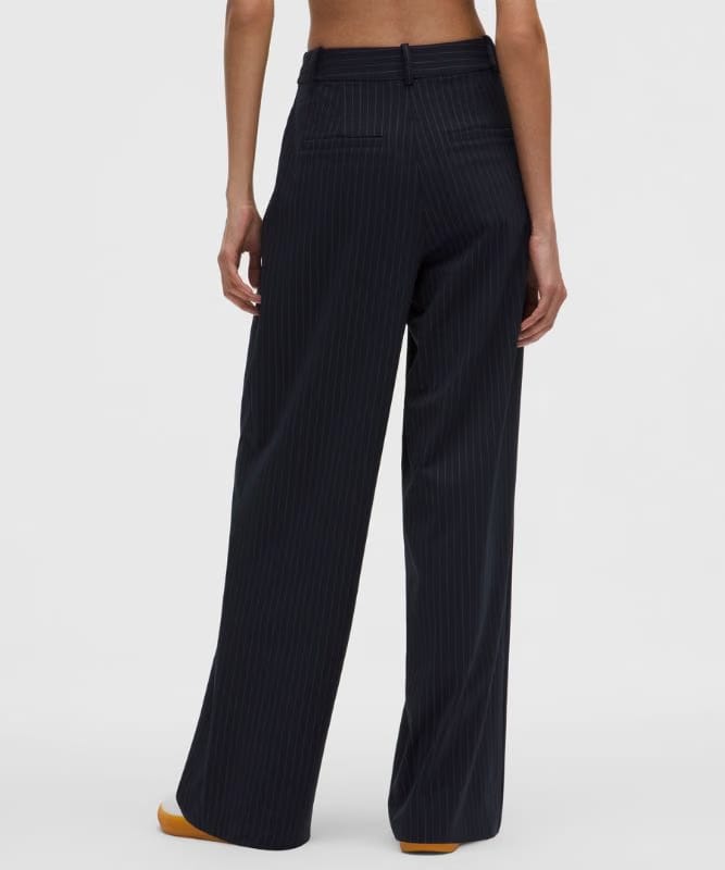 lululemon Daydrift High-Rise Wide-Leg Trouser *Regular - Classic Navy/Light Ivory