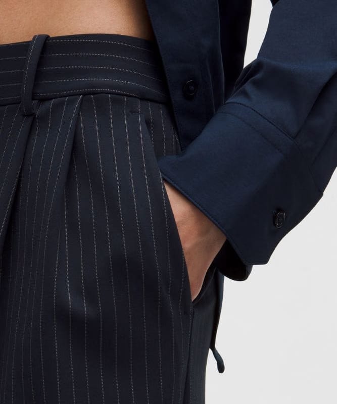 lululemon Daydrift High-Rise Wide-Leg Trouser *Regular - Classic Navy/Light Ivory