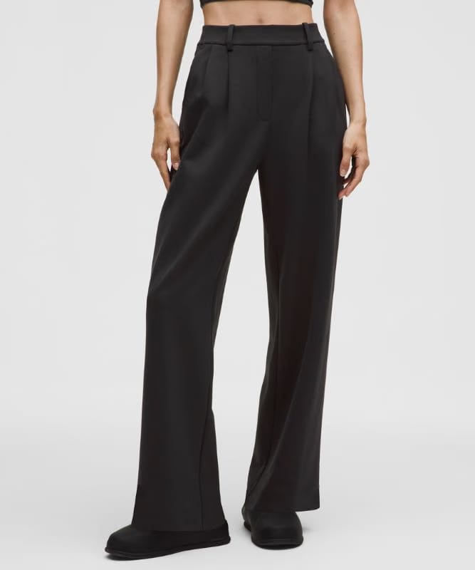 lululemon Daydrift High-Rise Wide-Leg Trouser Brushed *Asia Fit - Black