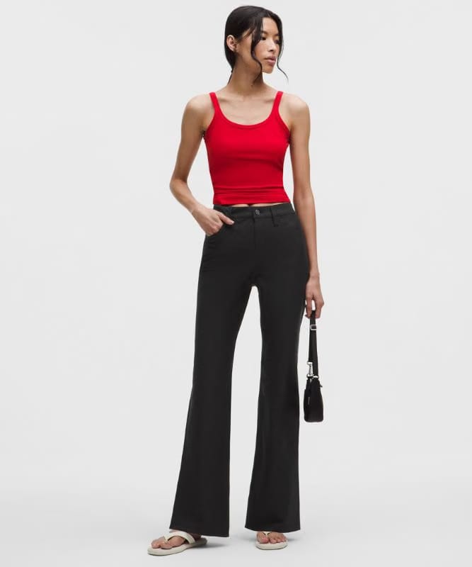 lululemon EasyFive High-Rise Subtle-Flare Pant *Regular - Black
